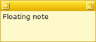 floating note